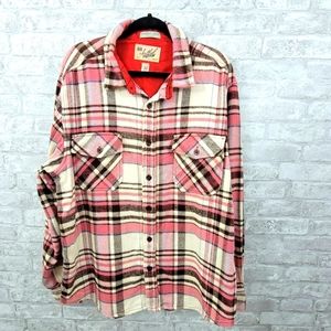 Artful Dodger flannel jacket women's 3X